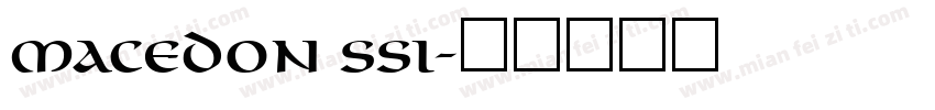 Macedon SSi字体转换